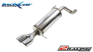 Zadní tlumič koncovkou výfuku 2 x průměru 80 Racing (For the assembly on TCI20.01 / TCSI20.01 it is necessary the adapter AD.I20.04) (For the assembly on original central pipe it is necessary the adapter AD.I20.05) Inoxcar racing HYI20.02.RA