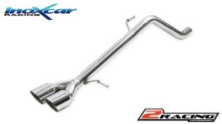 Zadní sportovní výfuk bez tlumiče s dvojitou koncovkou 80 Racing (For the assembly on TCI20.01 / TCSI20.01 it is necessary the adapter AD.I20.04) (For the assembly on original central pipe it is necessary the adapter AD.I20.05) Inoxcar racing HYI20.03.RA