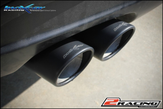 Zadní bez s tlumiče společně skoncovka 2 x průměru 80 X-RACE BLACK MATT společně sthe assembly the standard valve is eliminated Inoxcar racing BME82.01.XR80BLACKMATT