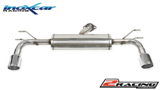 Zadní tlumič s koncovkou o průměru 100 X-RACE P+L Inoxcar racing MAZD.09.XR10
