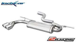 Zadní tlumič koncovkou výfuku 2 x průměru 80 X-RACE Inoxcar racing OVAU.27.XR80