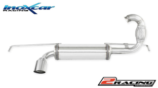 Zadní tlumič s koncovkou průměr 80 Racing (only LEFT side) Inoxcar racing RETW.08.80R