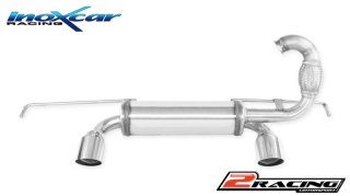 Zadní tlumič s koncovkou průměr 80 Racing P+L Inoxcar racing RETW.09.RA