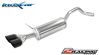 Zadní tlumič koncovkou výfuku 2 x průměru 80 Racing BLACK CERAMIC - (cut original exhaust system) Inoxcar racing SEIB.25.80CBLACK
