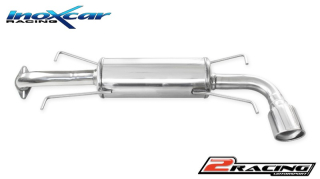 Zadní sportovní výfuk z nerezové oceli s koncovkou o průměru 100 X-RACE Inoxcar racing SUIM.21.XR10