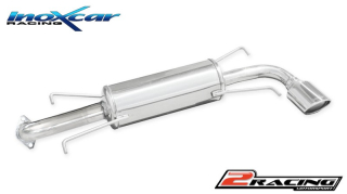 Zadní výfuk z nerezové oceli s koncovkou Oválná 120x80 mm Inoxcar racing SUIM.22.120