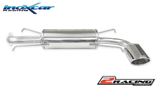 Zadní výfuk z nerezové oceli s koncovkou Oválná 150x105 mm Inoxcar racing SUIM.30.150