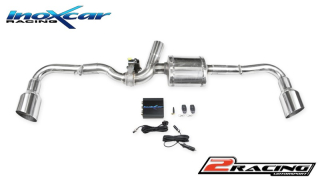 Zadní tlumič s koncovkou průměr 100 Racing P+L + Valve společně selectric engine + Remote control Inoxcar racing VALV.4C.01