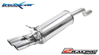 Zadní tlumič koncovkou výfuku 2 x průměru 70 X-RACE + Valve společně sassembly original electric engine Exclusive assembly společně soriginal spoiler of Audi A1 40TFSI (For the assembly it is necessary to reverse the original support of the grommet