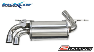 Zadní tlumič koncovkou výfuku 2x průměru 70 Racing + Valve assembly společně soriginal electric engines Inoxcar racing VALV.BMF20.RA
