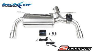 Zadní tlumič s koncovkou průměr 80 Racing P+L + Valve společně selectric engine + Remote control Inoxcar racing VALV.BMF23.01