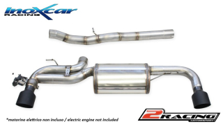 Zadní tlumič s koncovkou průměr 100 Racing BLACK CERAMIC P+L + Valves assembly společně soriginal electric enginesCod: 06) VALV.BMF40.01.10CBLACK Inoxcar racing VALV.BMF40.01.10CBLACK