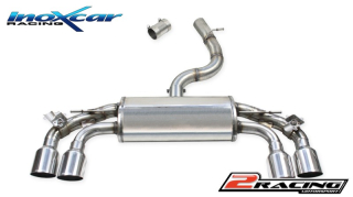 Zadní tlumič koncovkou výfuku 2 x průměru 100 Racing P+L + se standardní elektroklapkou €“ Rozteč 735mm (od vnitřního výstupu) Inoxcar racing VALV.GOLF7.05.10RA