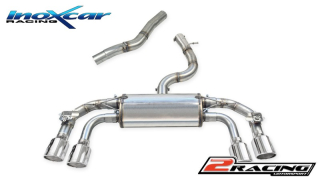 středová roura + Zadní tlumič koncovkou výfuku 2 x průměru 110 X-RACE P+L + Valves assembly společně soriginal electric engines Inoxcar racing VALV.GOLF8R.01.XR11