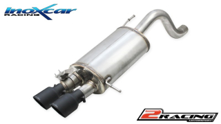 Zadní tlumič koncovkou výfuku 2 x průměru 90 Racing BLACK CERAMIC + Valve assembly společně soriginal electric engine (For the installation on TCI20 it is necessary to order separately the adapter AD.I20.03) (For the installation on the original central p