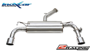 Zadní tlumič s koncovkou průměr 100 Racing P+L + Valves assembly společně soriginal electric engines Inoxcar racing VALV.I30N.10RA