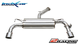Zadní tlumič s koncovkou o průměru 100 X-RACE P+L + Valve assembly společně soriginal electric engines Inoxcar racing VALV.I30N.XR10