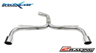Zadní výfuk bez tlumiče s koncovkou průměr 100 Racing P+L Inoxcar racing WGO.77.10RA