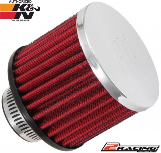KN oddechový filtr 62-1390 vstup 32 výška 64 mm s chromovým topem