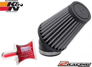 KN univerzální filtr kulatý kuželový R-1100 vstup 43 výška 102 mm s gumovým topem