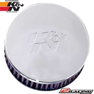KN univerzální filtr kulatý válcový RC-0850 vstup 62 výška 51 mm s chromovým topem