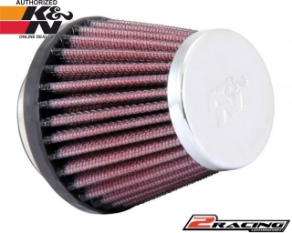 KN univerzální filtr kulatý kuželový RC-1070 vstup 43 výška 70 mm s chromovým topem