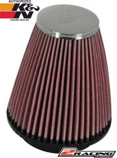 KN univerzální filtr kulatý kuželový RC-1250 vstup 57 výška 102 mm s chromovým topem