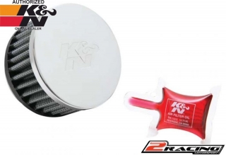 KN univerzální filtr kulatý válcový RC-1900 vstup 57 výška 51 mm s chromovým topem