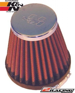 KN univerzální filtr kulatý kuželový RC-2310 vstup 40 výška 76 mm s chromovým topem