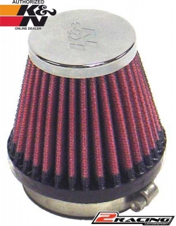 KN univerzální filtr kulatý kuželový RC-2340 vstup 55 výška 70 mm s chromovým topem