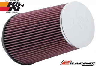 KN univerzální filtr kulatý kuželový RC-3690 vstup 89 výška 228 mm s chromovým topem