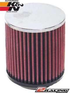 KN univerzální filtr kulatý válcový RC-3710 vstup 73 výška 127 mm s chromovým topem