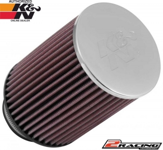 KN univerzální filtr kulatý kuželový RF-1030 vstup 76 výška 165 mm s chromovým topem