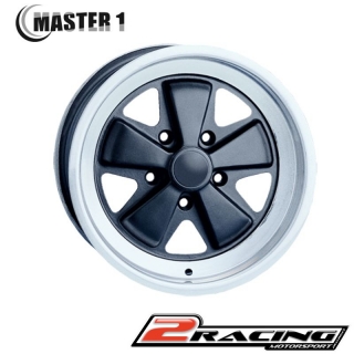Alu disk Master 1 7.5x17" Porsche Oldtimer matný černý leštěný 101292