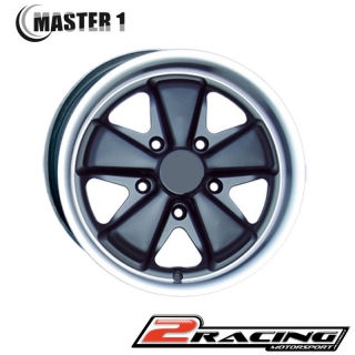 Alu disk Master 1 5.5x14" Porsche Oldtimer matný černý leštěný 101285