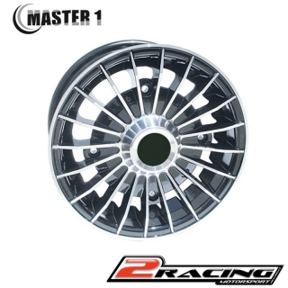 Alu disk Master 1 4.5x12" Fiat Oldtimer černý leštěný 100807