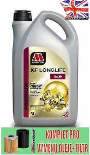 Motorový olej Premium Millers Oils XF Longlife 5w30 5 L 58625