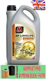 Motorový olej Premium Millers Oils XF Longlife C4 5w30 5 L 62315