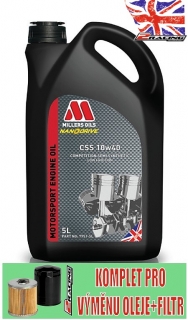 Polosyntetický motorový olej Nanodrive Millers Oils CSS 10w40 5 L 79515
