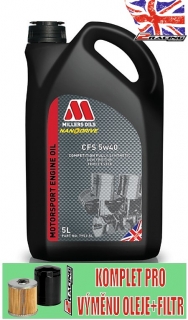 Plně syntetický motorový olej Nanodrive Millers Oils CFS 5w40 5 L 79535