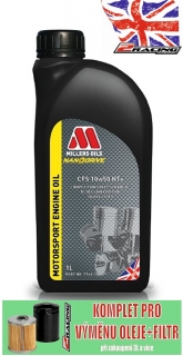 Plně syntetický motorový olej Nanodrive NT+ Millers Oils CFS 10w50 NT+ 1 L 79641