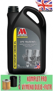Plně syntetický motorový olej Nanodrive NT+ Millers Oils CFS 10w50 NT+ 5 L 79645