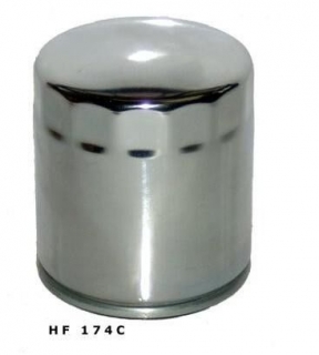 Olejový filtr HF174C pro H-D HARLEY DAVIDSON značky Hiflo filtro -chromový filtr oleje