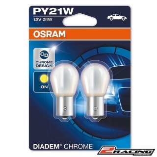 Osram Diadem Chrome Halogen PY21W 21 W 7507DC-02B