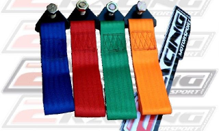 Popruh pro tažení auta - racing - univerzální pás na místo tažného oka