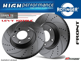 Přední sportovní brzdový kotouč VW TOUAREG 3.0 V6 TDI (1/2010 -) - L20204-GL