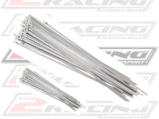 Stahovací nerezová páska na omotávky svodu výfuku - 30cm