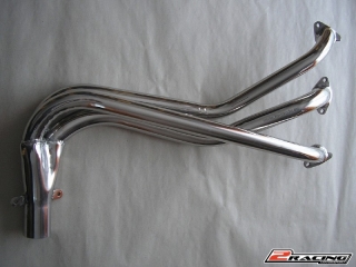 Sportovní svody výfuku Škoda 1000-130 příčný s chladičem, nerez (S-0112)