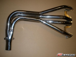 Sportovní svody výfuku Škoda 135,136 příčný, nerez, velká příruba (S-0123)