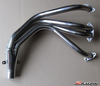 Sportovní svody výfuku Škoda 135,136 nad příčku, nerez, LR (S-0134)